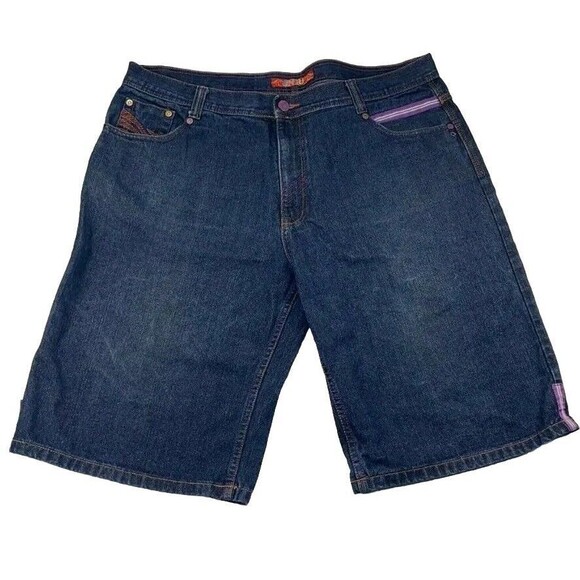 Men's Size 42 JINZU Dark Blue Denim Jean Shorts - Picture 1 of 9